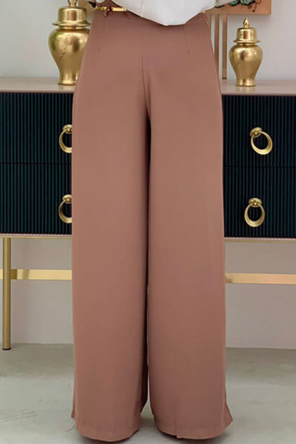 0125-1 Large Size Trousers Skirt Tan - 4