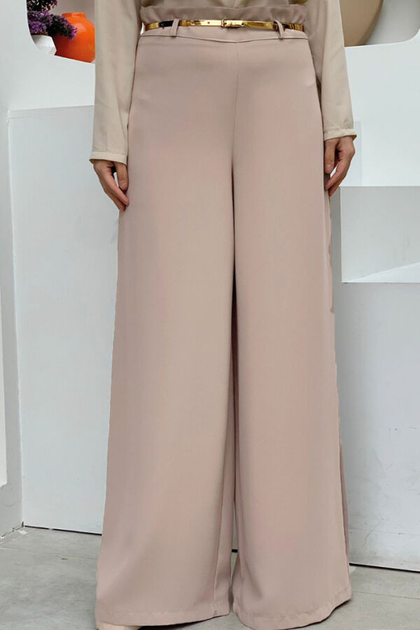 Zippered Belt Accessory Trousers Skirt 0125 Cream - 3