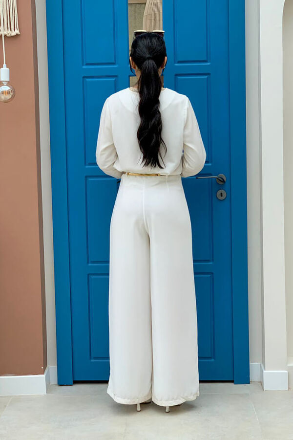 0125 Pants Skirt Ecru - 4
