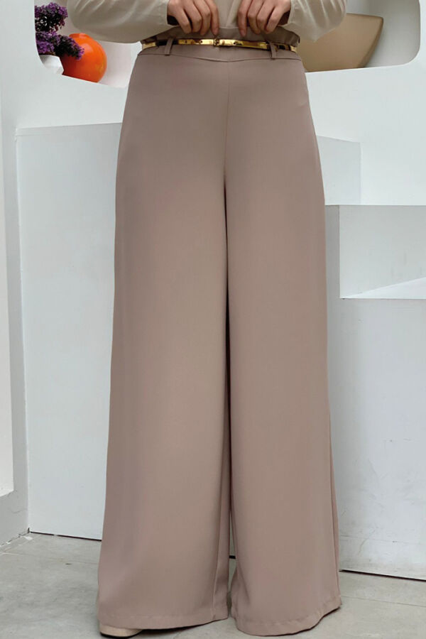 Zippered Belt Accessory Trousers Юбка 0125 Норка - 4