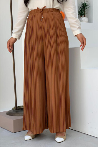0129 Pleated Trousers Tan 