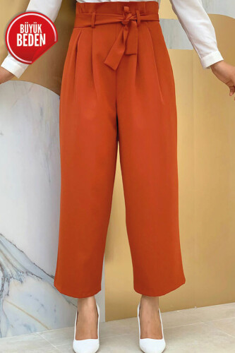 0174-1 Large Size Waist Tied Trousers Tile - 3