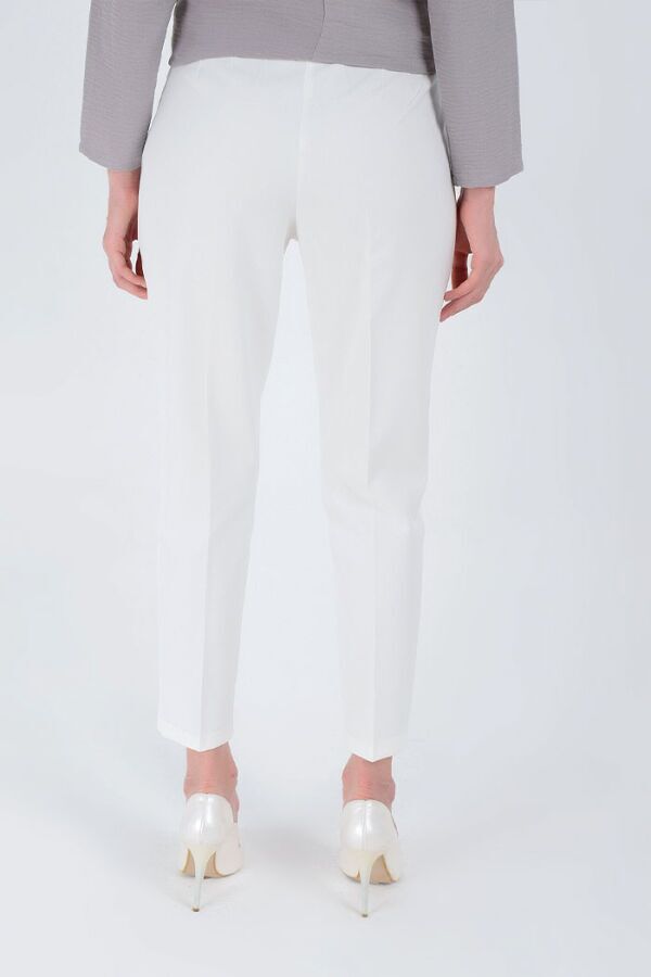 0201 Carrot Length Trousers Ecru - 8