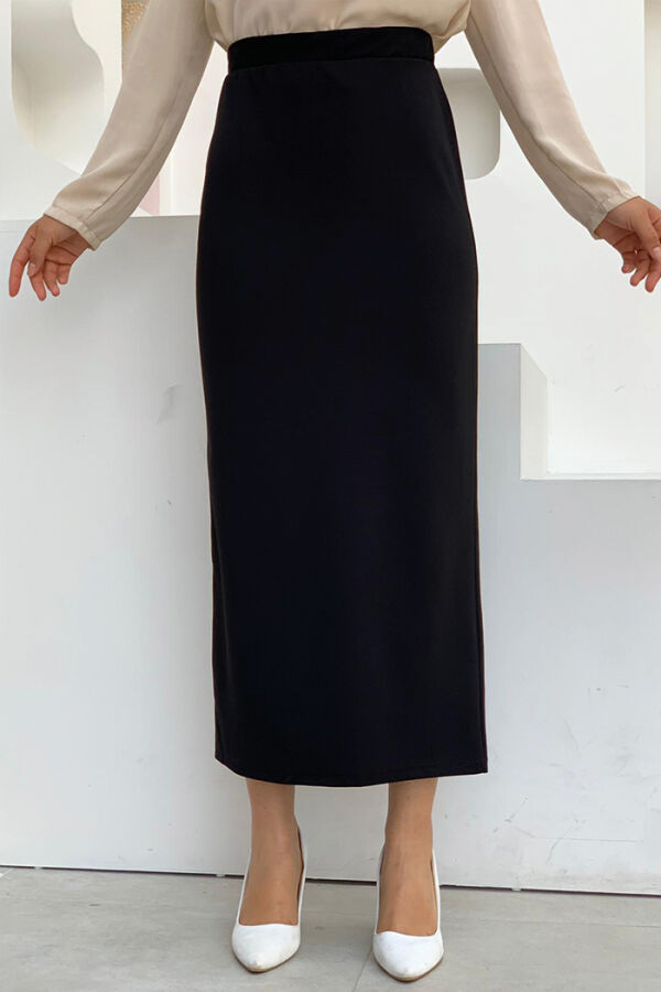 1074 Lycra Skirt Black - 2