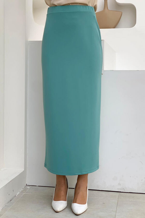 1074 Lycra Skirt Mint - 2