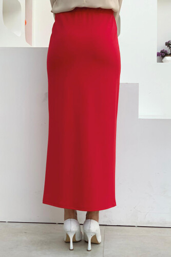 1074 Lycra Skirt Red - 4