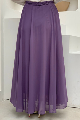 1141 Chiffon Skirt Lilac - 4