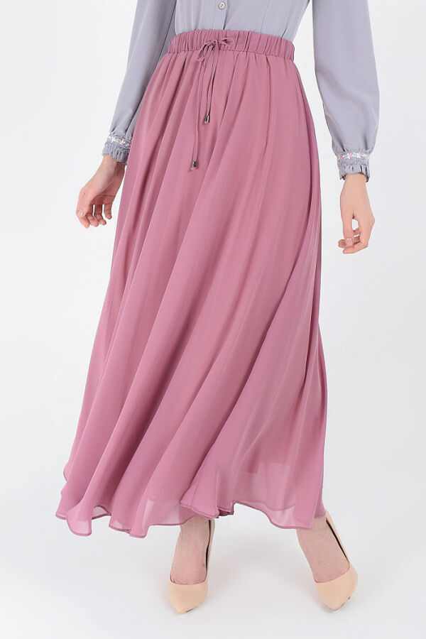 1141 Chiffon Skirt Powder - 5