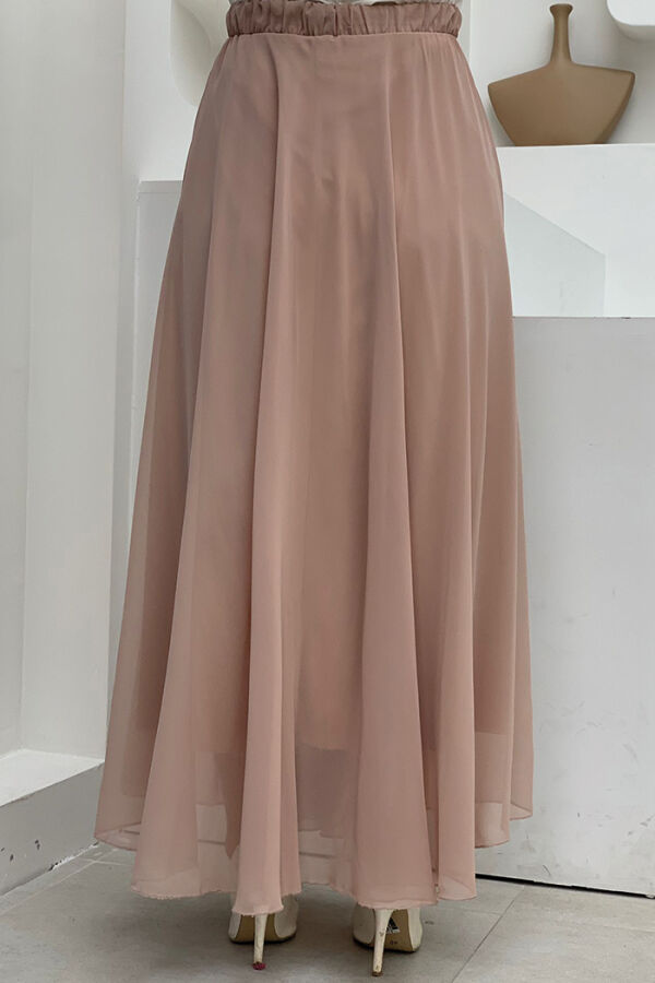 1141 Chiffon Skirt Stone - 4