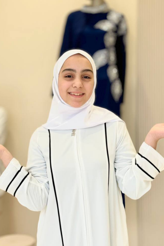Biyeli Çocuk Feracesi 1201 Ekru - 4