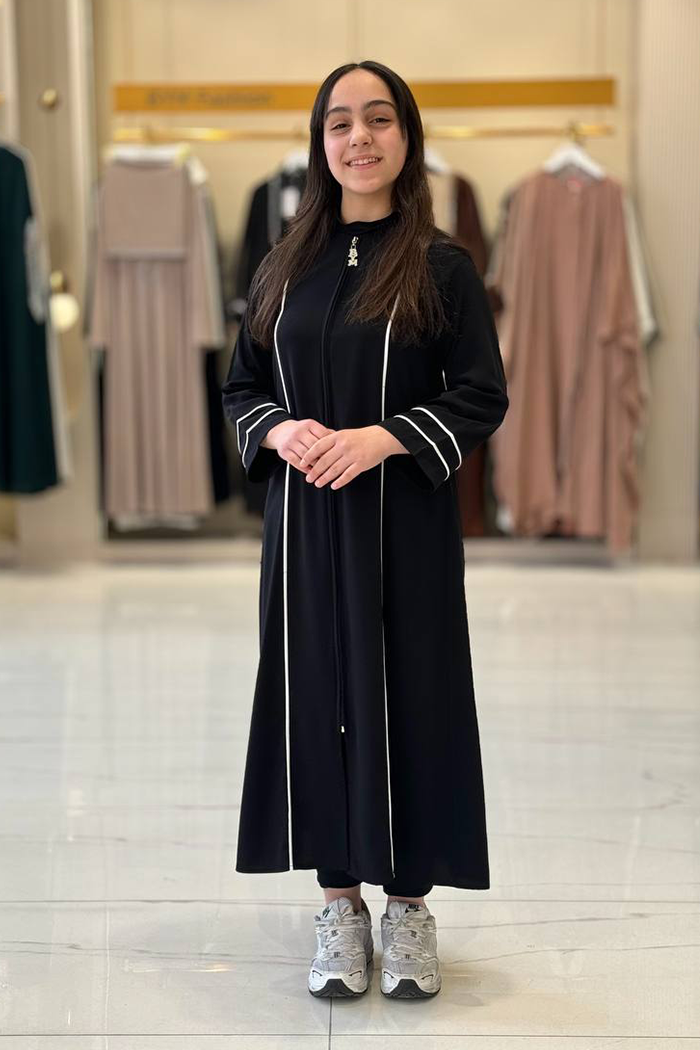 Biyeli Çocuk Feracesi 1201 Siyah - 1