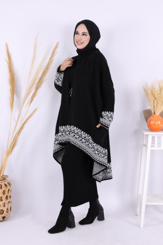 Etrrik Desen Panço 17017 Siyah - Bym Fashion