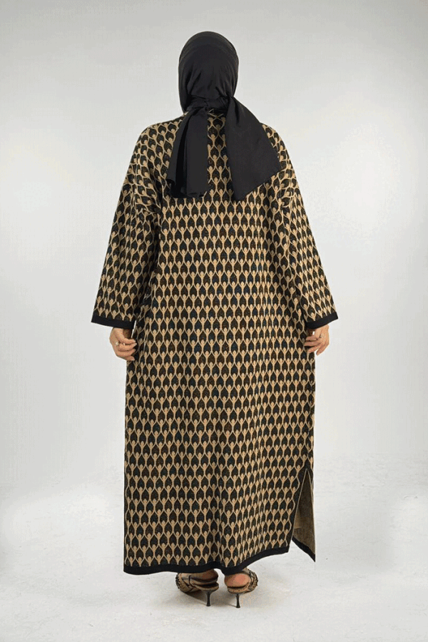 18321 Damla Desen Triko Hırka Siyah - 2