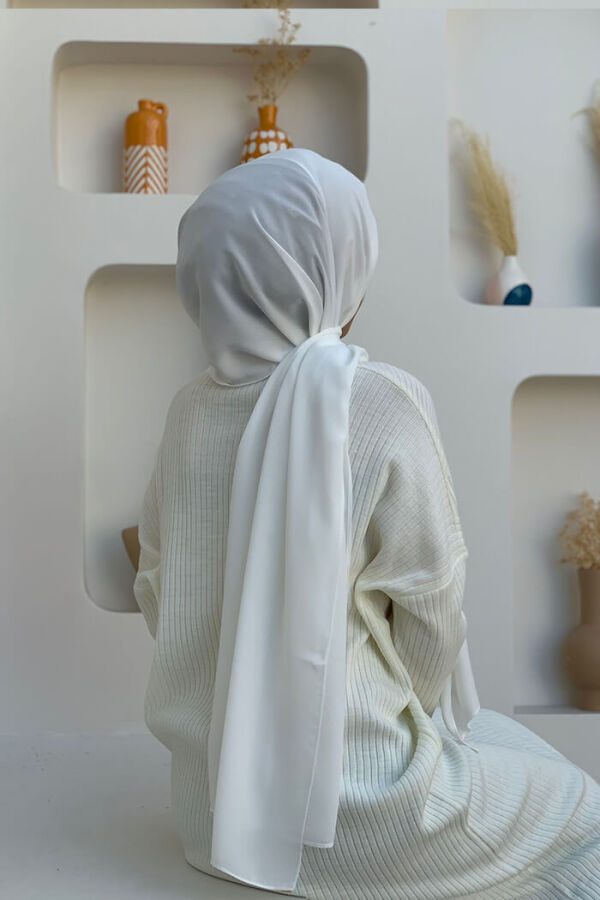 2019 Şifon Şal Ekru - 6