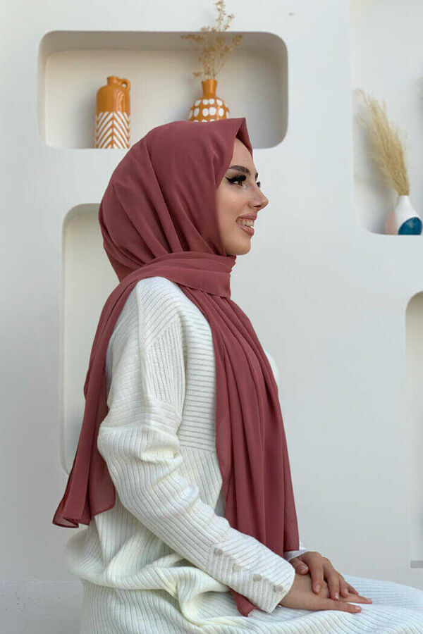2019 Şifon Şal Gül Kurusu - 2