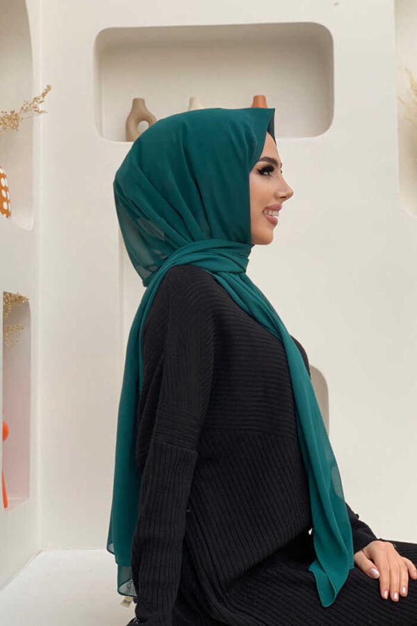2019 Şifon Şal Zümrüt - 2