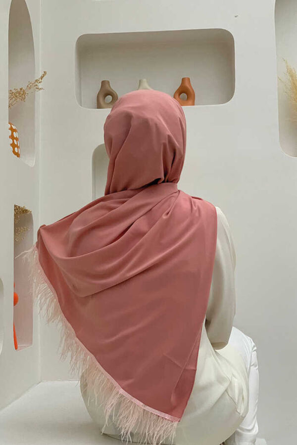 2019 Tüylü Şal Pudra - 3