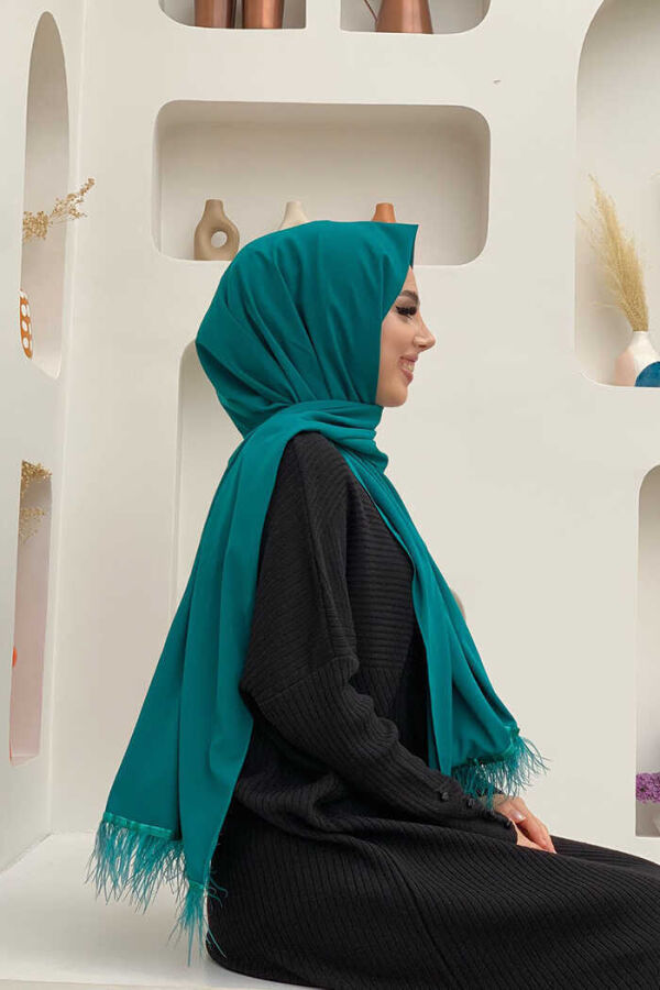 2019 Tüylü Şal Zümrüt - 2