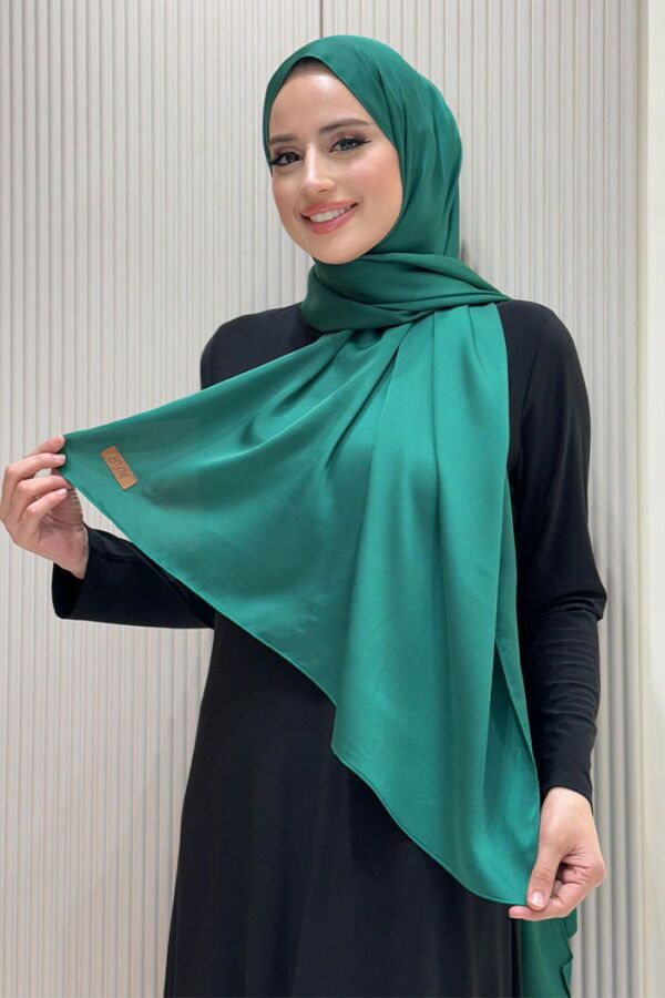 2024 Kobe Saten Şal Zümrüt - 1