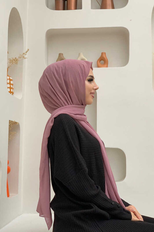 2029 Queen krep şal Pudra - 2