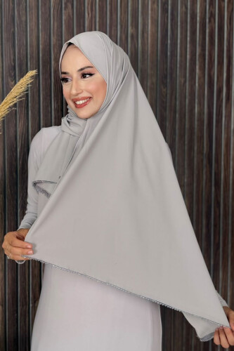 2029 Taşlı Şal Gri
