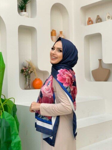 2038 Güldesen Şal Lacivert 