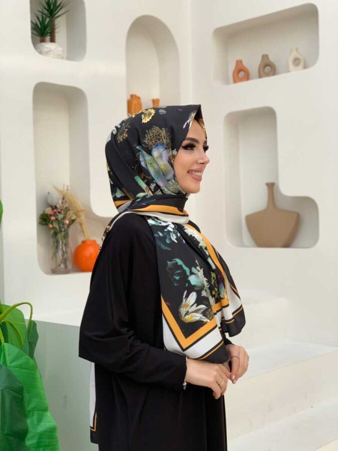2040 Orkide Şal Hardal - 2