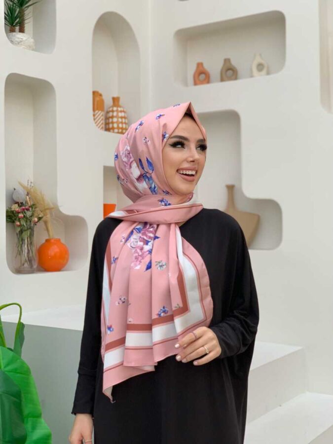 2041 Manolya Şal Pudra - 1