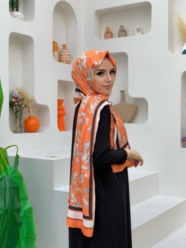 2043 Fulya Şal Turuncu 
