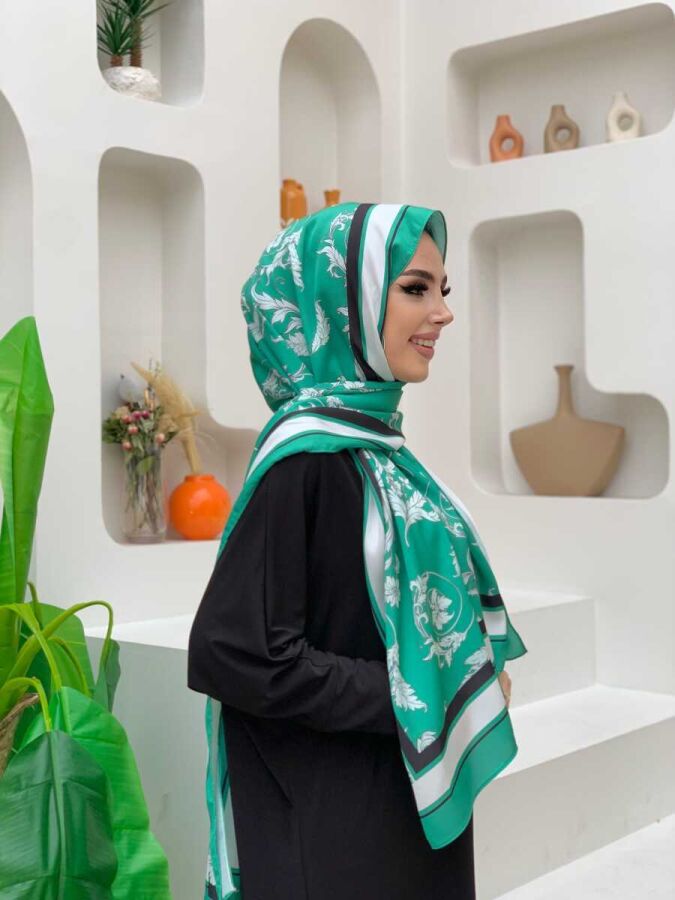 2043 Fulya Şal Yeşil - 2