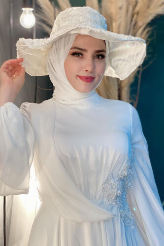 2049 çift katlı Jan Jan Şal Ekru - Bym Fashion