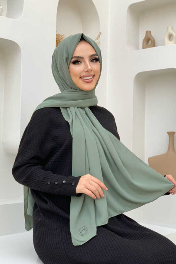 2050 Medine İpeği Şal Mint - 1