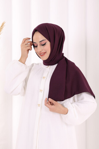 2051 Pamuk Caz Şal Mürdüm - 2