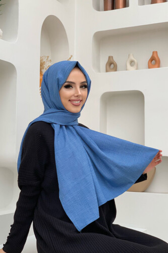 2052 Şal İndigo - Bym Fashion