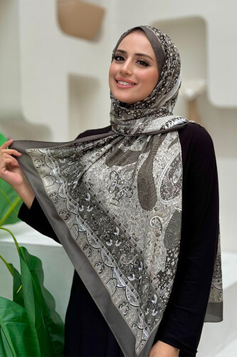 Desenli Pamuk Şal 2065 Mint - Bym Fashion