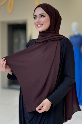 2068 caz şal Kahverengi - Bym Fashion