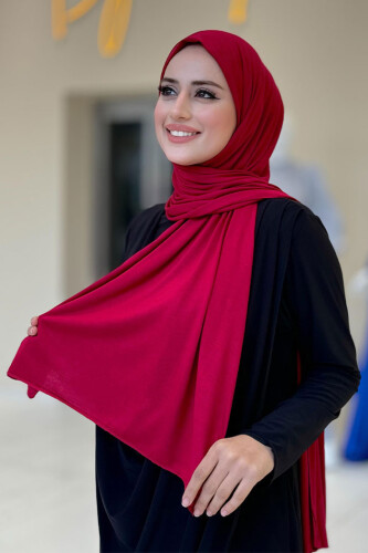 Penye Şal 2069 Bordo - Bym Fashion