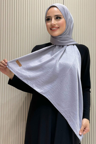 2070 Pamuk Bambu Şal Füme - Bym Fashion