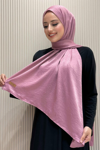 2070 Pamuk Bambu Şal Gül Kurusu - Bym Fashion