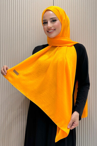 2070 Pamuk Bambu Şal Oranj - Bym Fashion