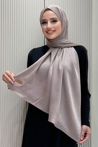 2070 Pamuk Bambu Şal Vizon - Bym Fashion