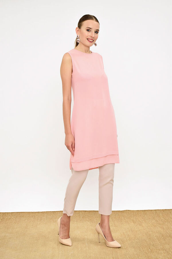 2340 Short Zero Sleeve Underwear Tunic Powder - 6