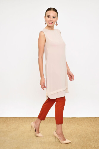 Floor View Zero Sleeve Underwear Tunic 2340 Stone - 6