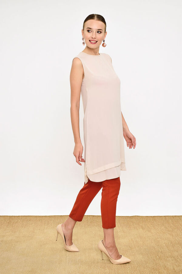 Floor View Zero Sleeve Underwear Tunic 2340 Stone - 6