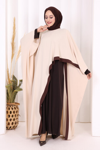 Şeritli Yandan Yırtmaç Detay Uzun Tunik 2742 Taş - 2