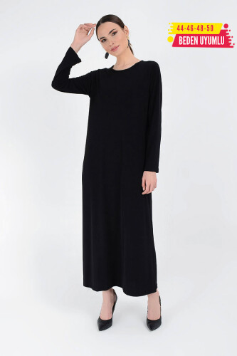 3202-1 Plus Size Sandy Dress Black - 5
