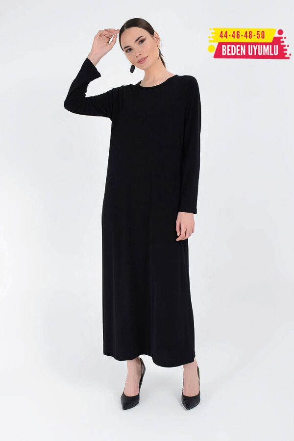 3202-1 Plus Size Sandy Dress Black - 5