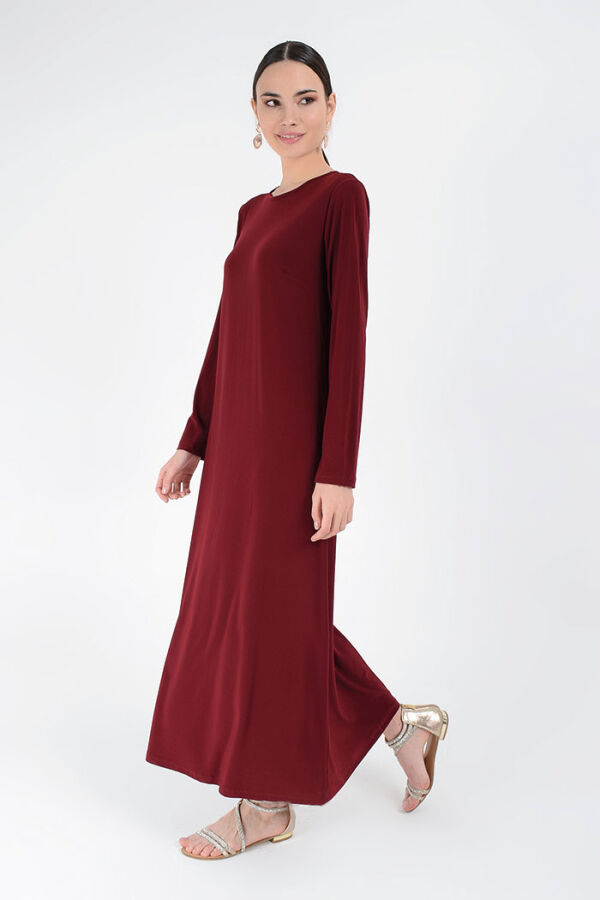 3202-1 Plus Size Sandy Kleid Weinrot - 6