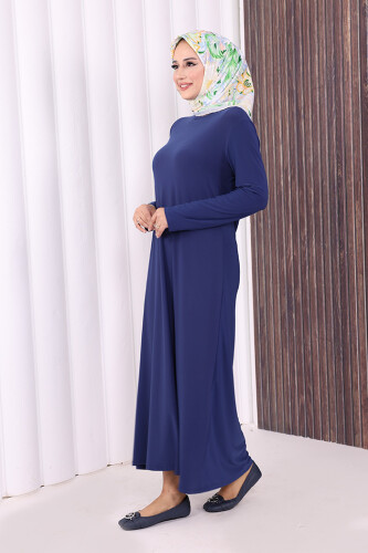 3202-1 Plus Size Sandy Dress Indigo - 2