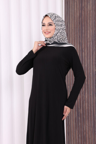 3202 فستان ساندي أسود - 5